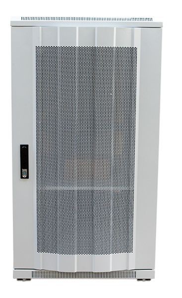 ALLNET 19"Schrank, 32HE, B600/T1000mm, perforierte Blechtüren, Lichtgrau, SNB-Serie,