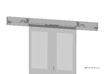 Vertiv(Knürr) SmartAisle Mechanische Schliessung, Lichtgrau,