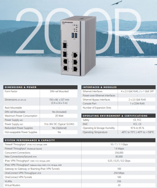 Clavister NetWall 200R External Power Supply (Desktop)