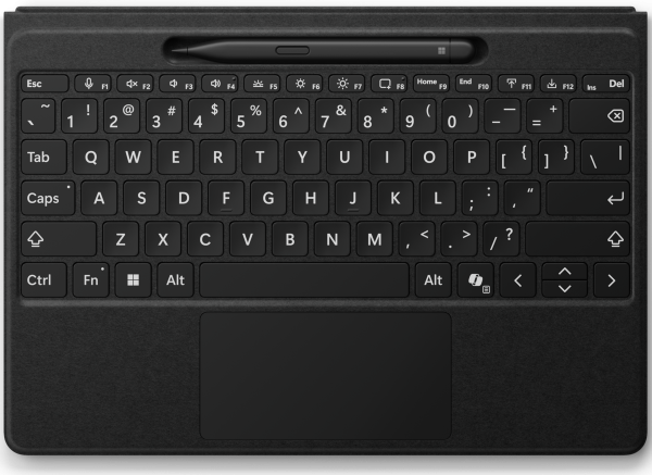 MS Surface Pro Zubehör Type Cover Flex inkl. Slim 2 Pen *schwarz* - Englisch