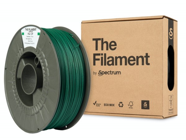 The Filament · PLA CF · GREEN · 1.75mm · 1kg
