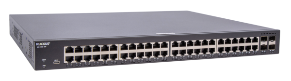 RUCKUS Networks switch full managed layer2 50 port • 48x 1 gbe • 4x 1g sfp • advanced layer 2 • poe budget 370 w • icx8100-48p