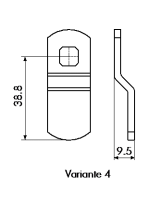 U&amp;Z Zubehör CX2192 Schlie? hebel Variante 4
