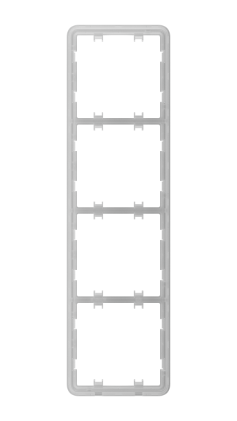 Ajax Homeautomation LightSwitch / Outlet Frame (4 seats) vertical