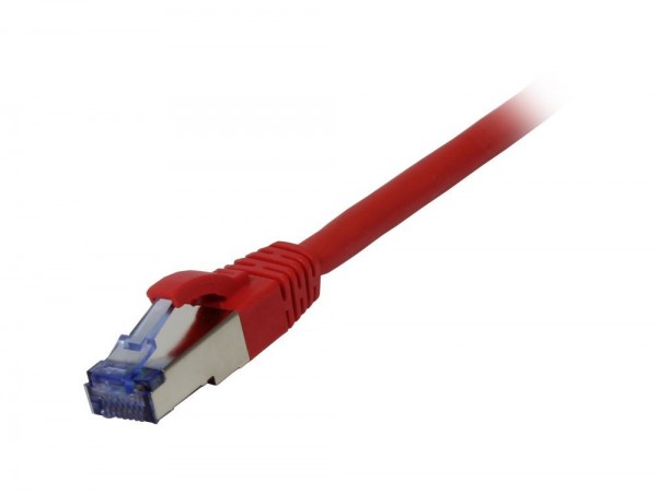 Patchkabel RJ45, CAT6A 500Mhz, 1.5m, rot, S-STP(S/FTP), Komponent getestet(GHMT certified), AWG26, Synergy 21